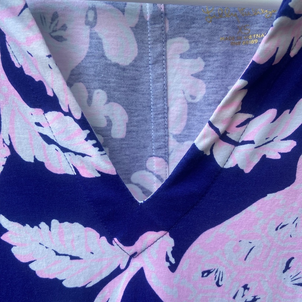 MOVING SALE: LILLY PULITZER Tosha Cotton Jersey Shift Dress Size XS - Picture 7 of 9